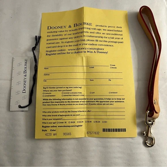 DOONEY & BOURKE WRISTLET, Retro Grafica Grafitti Flap CORK Wristlet, NEW w/ Tags - Picture 14 of 14